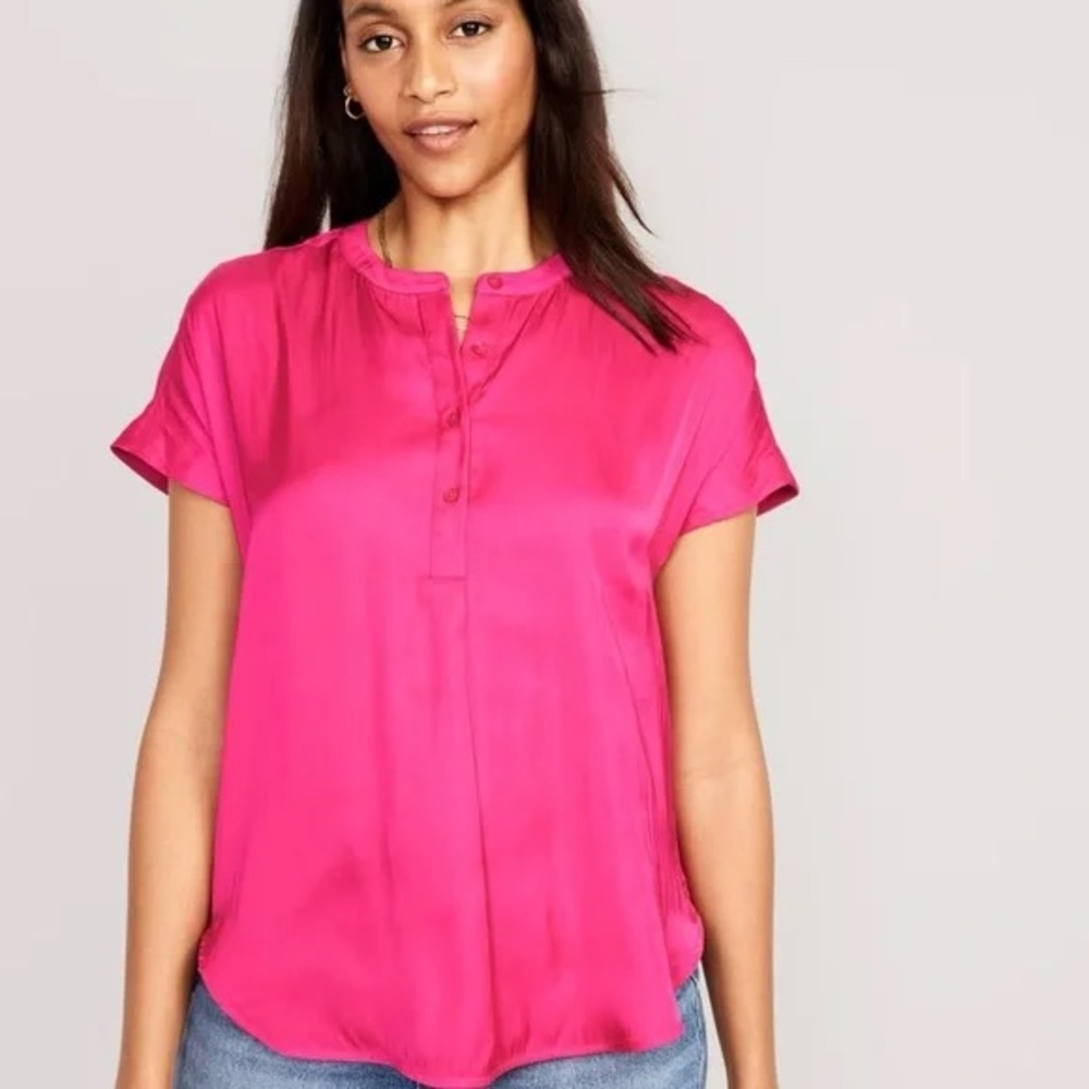 ❤️‍🔥SALE❤️‍🔥 Old Navy | Dolman Sleeve Satin Shirt